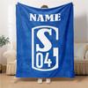 Custom Name Real Madrid Crest blanket for Couch & Bed, Plush Cozy Fuzzy Blanket Super Soft & Warm Blankets for Fall and Winter. 0908264