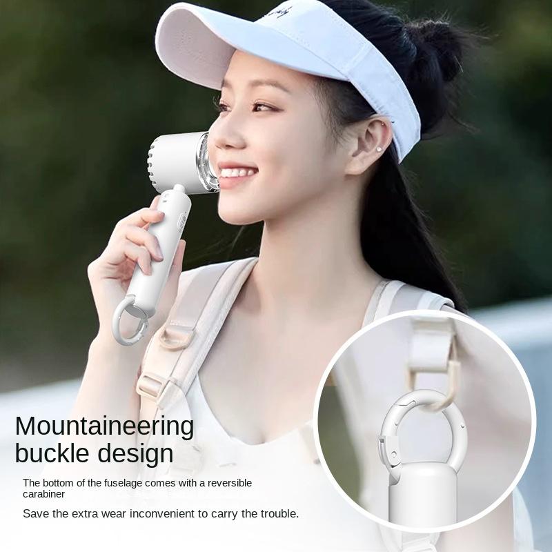 Portable Handheld Turbo Fan Ice Wind 100 Wind Speeds Adjustable Mini Personal Fan Battery Operated Electric Eyelash Fan
