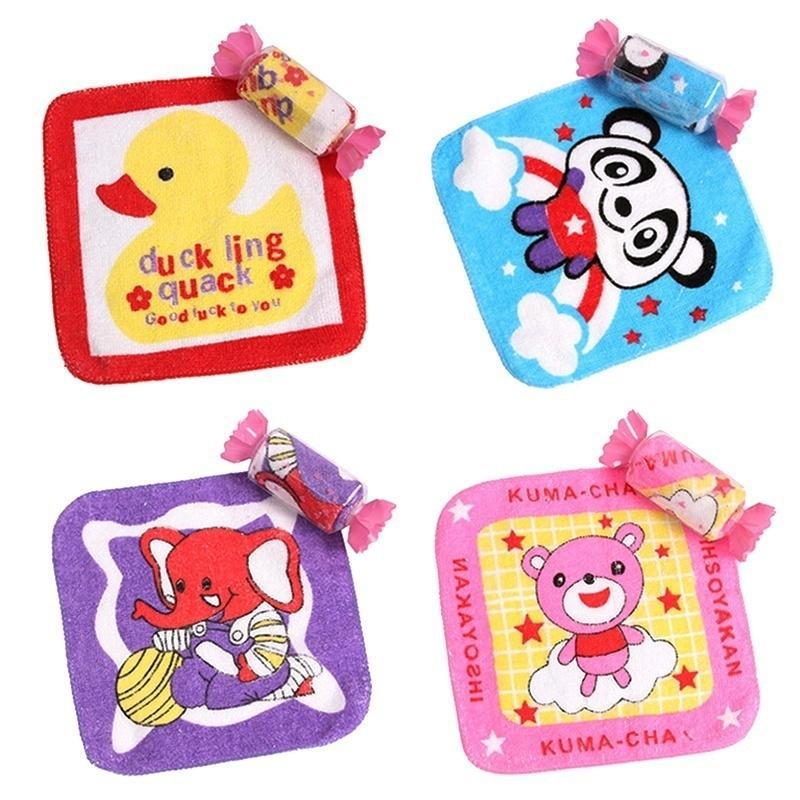 1Pcs Household Portable Supplies Towel Cartoon Animal Cloth Hand Wedding Big Candy Towel Dishcloths Lovely Home Accessories