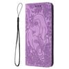 For iPhone 16 Plus Case PU Leather Wallet Phone Cover Elephant Pattern