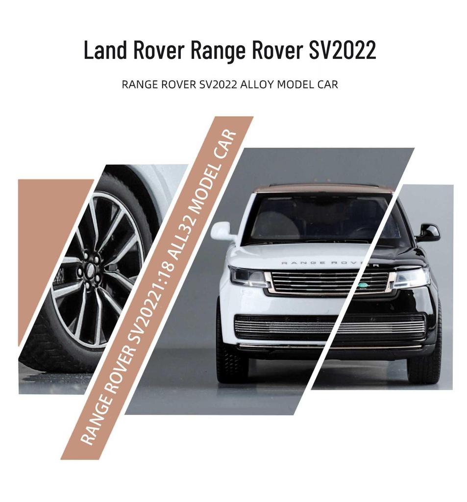 (Boxed) 1:32 Land Rover Range Rover SV2022 Toy Alloy SUV Model.