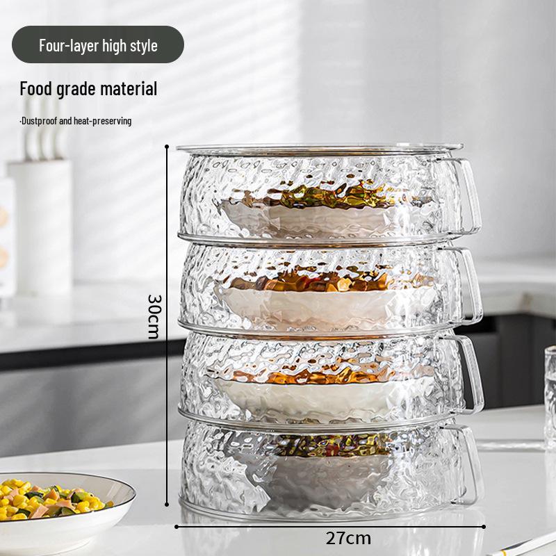 Folding Dustproof Food Cover & Storage Rack for Dining Table