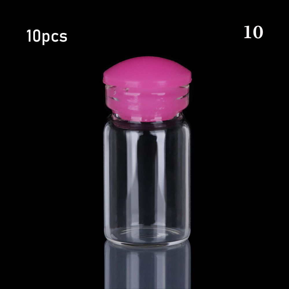 5/10pcs Small Drift Bottle Glass Jars Decoration DIY Containers Mini  Message Vials Ornament Cork Stopper Rainbow Wishing Bottle