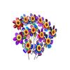 1Pcs Outdoor Kid Toy Sequin Flower Shaped Laser Handheld Windmill Home Garden Decoration Wind Spinner Whirligig Yard Decor