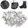 10-200 Stück Metall Stern Rock Punk Nieten Silber DIY Kleidung Schuhe Taschen Nieten Spikes Nähknöpfe Lederdekorationen 7/10/15/20mm