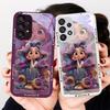 Gehärtetes Glas Handyhülle Für Samsung Galaxy Note 8 9 S10 Plus S20 S21 FE S23 Ultra A70 72 73 50 51 52 53 Freizeit Cartoon Mädchen