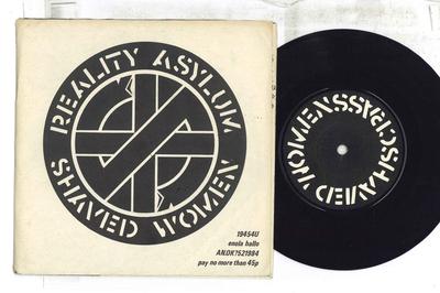 7-Zoll Schallplatte CRASS Reality Asylum Rasierte Frauen 521984 CRASS 1979 UK Rock Gebraucht
