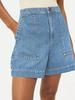 Women's High Waist Wide Leg Denim Shorts Casual Summer Jean Shorts with Pockets