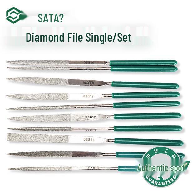 SATA Diamond Dressing File Set 03810-03880 3 pcs Diamond Dressing File 03860 3x140mm