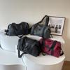 Korean version of fashion yoga fitness bag, shoulder messenger cover, tie rod duffel bag, light portable business trip short travel bag