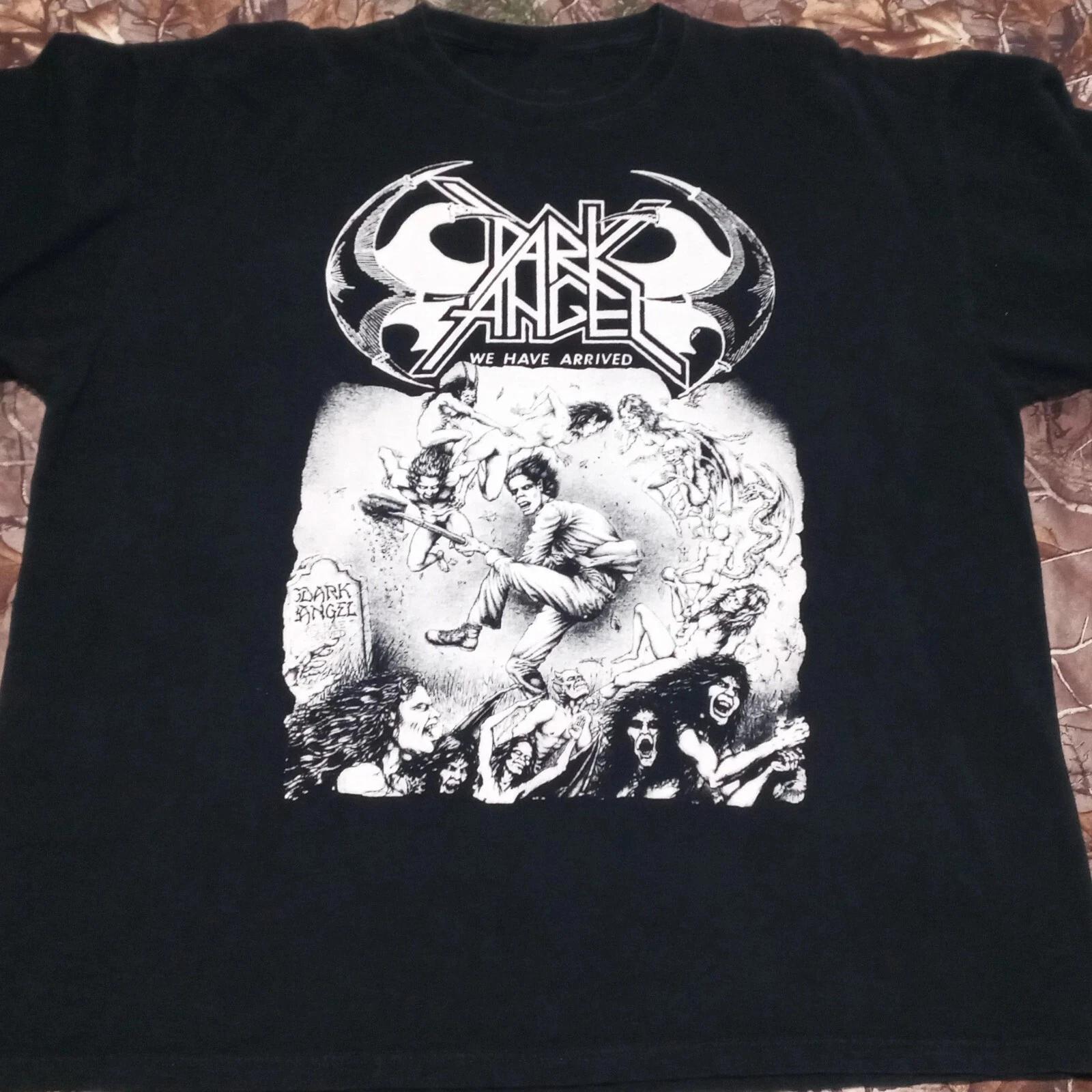 Vtg Dark Angel We Have Arrived Cotton Black All Size Unisex Shirt TR355 XL