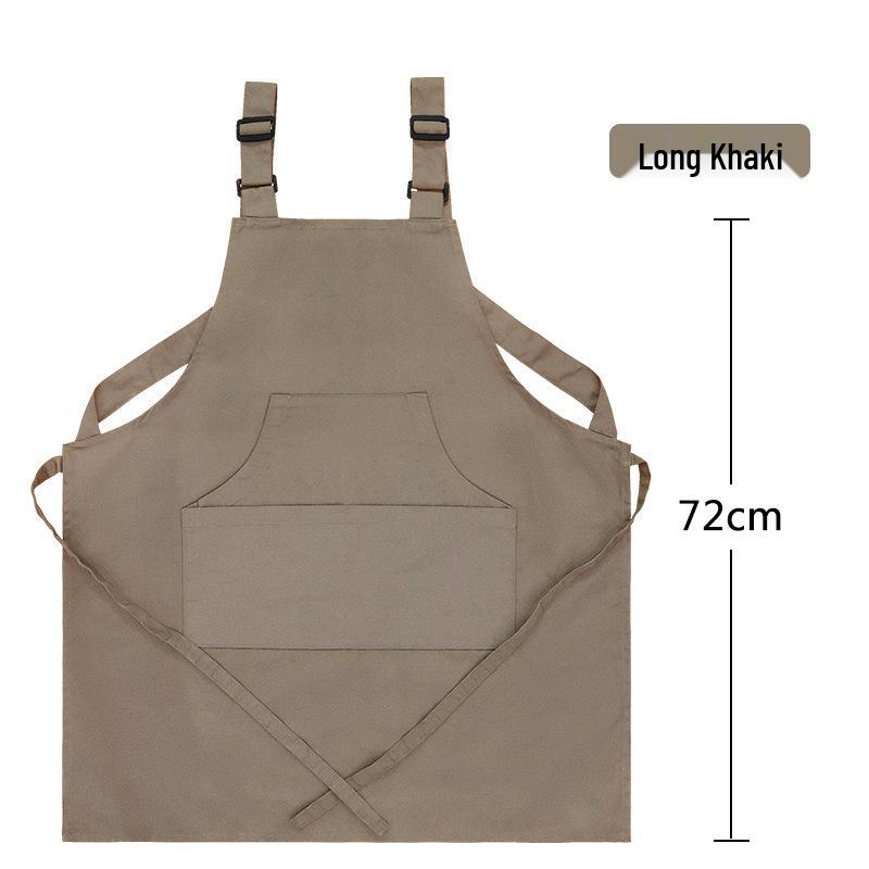 Custom Logo Waterproof Canvas Apron for Kitchen, Coffee, Pet, and Barber Shops