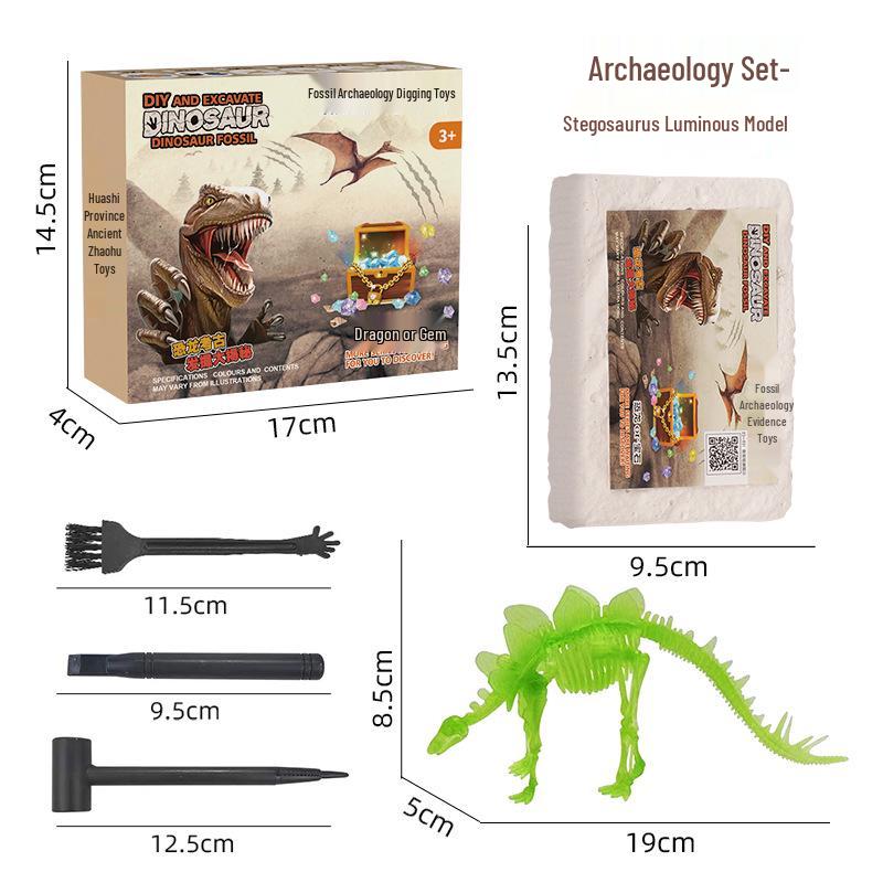 Dinosaur Fossil Excavation Kit: Educational Science Toy for Kids