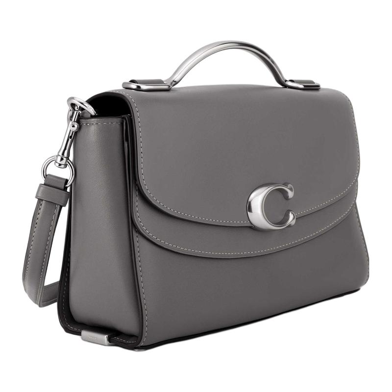 Coach Handbag Celia Classic C-buckle Flip-top Detachable Shoulder Strap Canvas and Cowhide Small Square Bag Hand-held Shoulder Crossbody Bag Medium