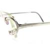 Great Cartier Glasses 2C Decor Two-Point Rimless Square Black Mens Used
