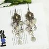 Bohemian Vintage Gorgeous Shell Earrings Long Tassel Versatile Vacation Femininity Court Earrings Ear Accessories