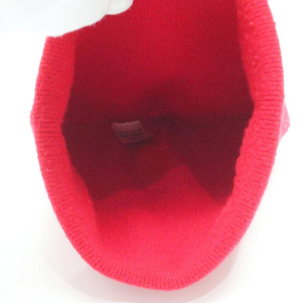 Used Supreme Supreme Logo Acrylic Beanie Hat Red/Black M10-k092
