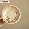 170ml Ru Kiln Lard Jelly Hand Painted Peach Gaiwan Boutique Tea Tureen Cover Bowl Tea Bowl With Lid Kit Tea Maker Cha Collection