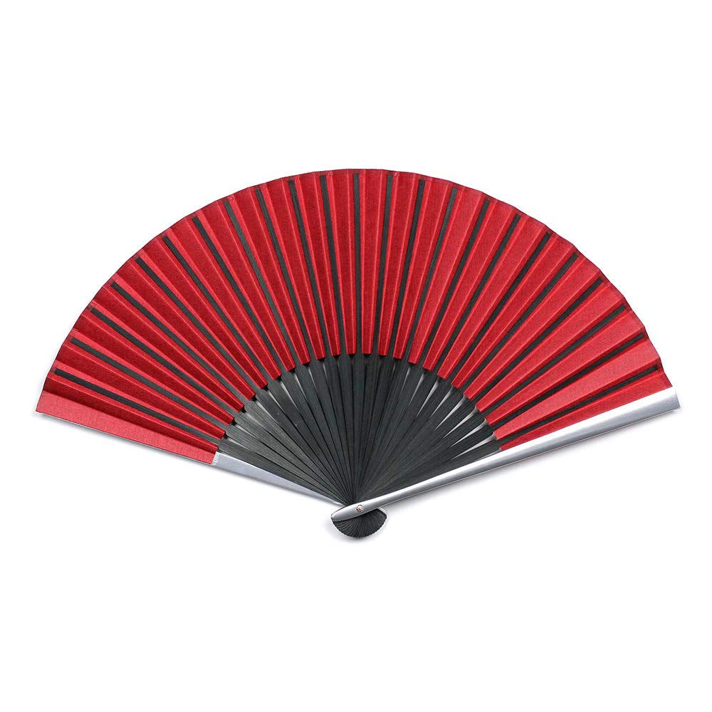 Taniguchi Shoudo Faltfächer mit Aluminiumrippen und Ring Ein einzigartiger Faltfächer mit Aluminiumrippen [Wagami Koji] Damen (Rin)