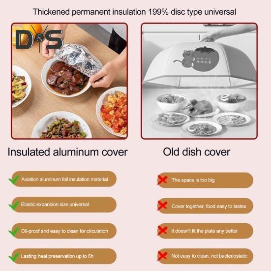 Folie de aluminiu, folie de izolație, capac rezistent la căldură pentru alimente, pentru bucătărie, pungi elastice pentru păstrarea prospețimii, folie de aluminiu, capace pentru depozitarea alimentelor