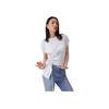 Levis SS25 Commuting Minimalist Solid Color Short Sleeve Regular T-Shirt Women Tops White 002YT-0000