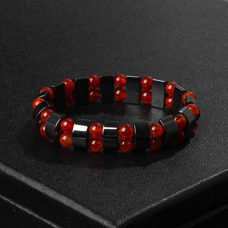 Fashion Wave Hematite Magnetic Bracelet Men Original Beaded Hematite Energy Bracelets for Women Positive Energy Jewelry Pulsera