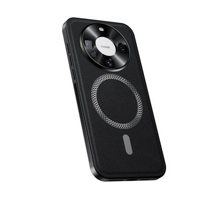 Για θήκη Huawei Mate 60 & Mate 60 Pro Μαγνητική Κομψή Δερμάτινη Ανθεκτική στη Φθορά Πλήρως Καλυμμένη Φακός Αντιολισθητική Άκρη Λαβής Κάλυμμα Κέλυφος