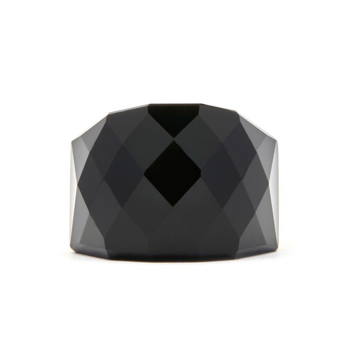 Bague Luxenter avec Onyx et Quartz Hydrothermal en or jaune 18 carats - Hianvi