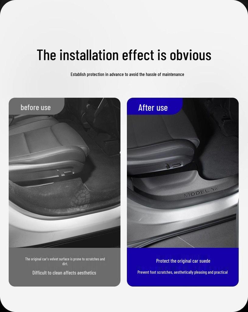 Tesla Model/Y Dedicated Threshold Strips and Anti-Kick Door Sill Protectors