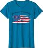 USA 250th Freedom Anniversary July Fourth Ladies' Crewneck T-Shirt