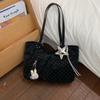 Borsa Tote a Pois Vintage da Donna Stile Coreano Grande Capacità Borsa a Spalla