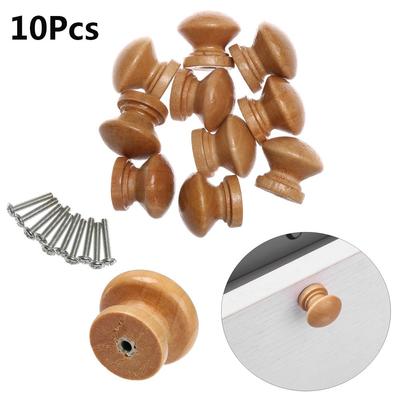 10ks Kuchyňský Nový Nábytkový Kování pro Skříňku Komodu Šatní Skříň Úchytka na Skříňku Úchytka na Zásuvku Přírodní Dřevěná Klika ke Dveřím