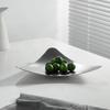 Bandeja de Frutas Espejada de Acero Inoxidable, Bandeja de Almacenamiento para Decoración de Mesa de Comedor, Bandeja de Postres, Decoración del Hogar, Estilo Escandinavo