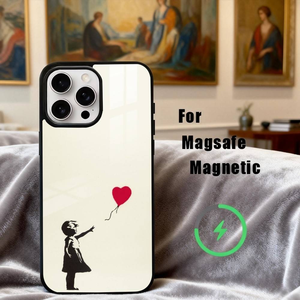 S-Street Art B-Banksy G-Graffiti  Phone Case For iPhone17,16,15,14,13,12,11 Plus,Pro Max Magnetic For Magsafe Wireless Charging