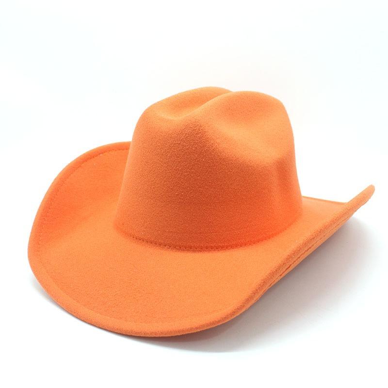 Western Style Wide Brim Sun Protection Hat For Men Women