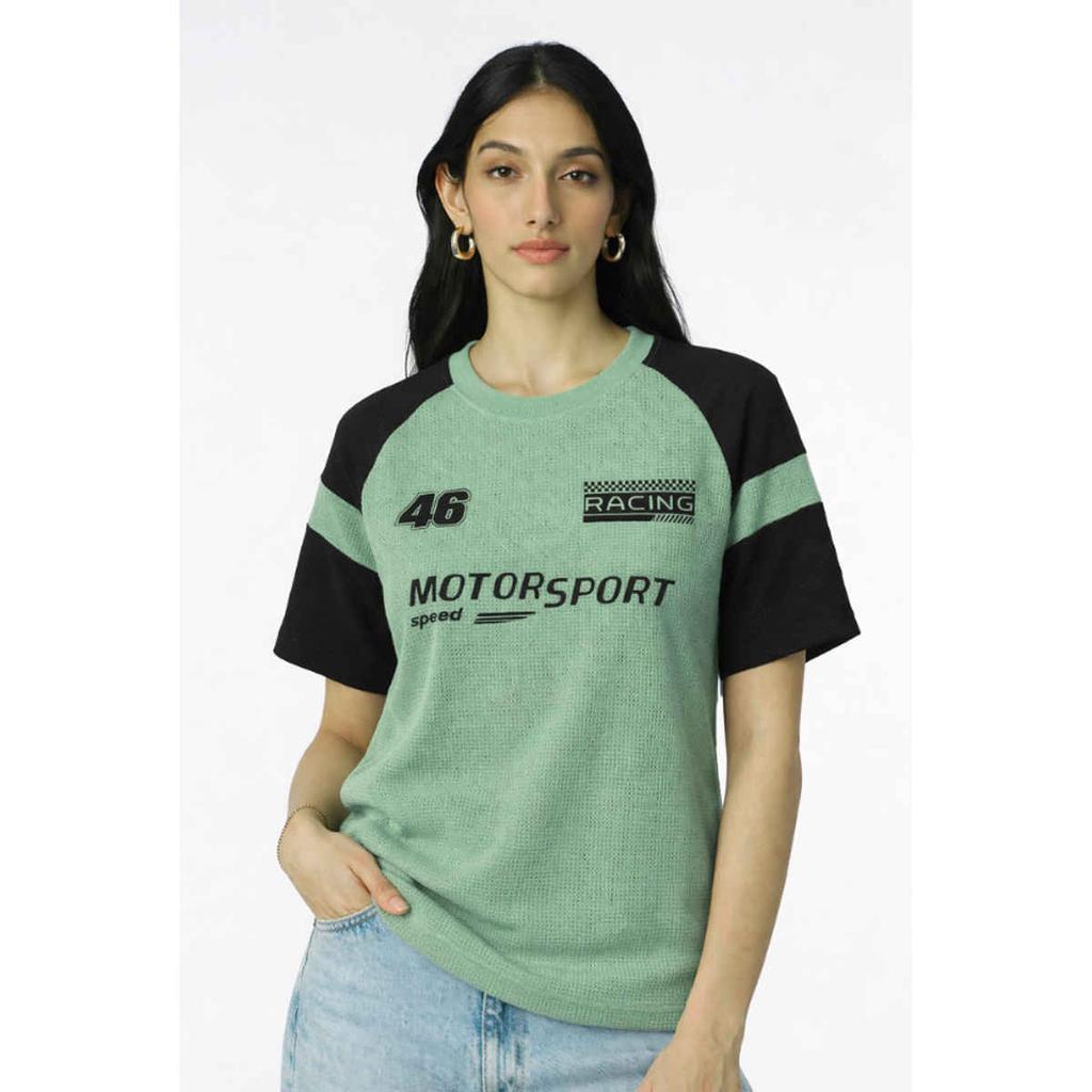 Women's HALF Sleeve Typographic Print Round Neck T-Shirt