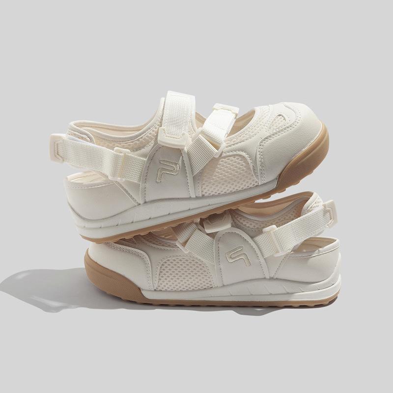 

Белые туфли на липучке Дышащие сандалии На все случаи жизни Сетчатая женская обувь Обувь кэжуал на один шаг 37