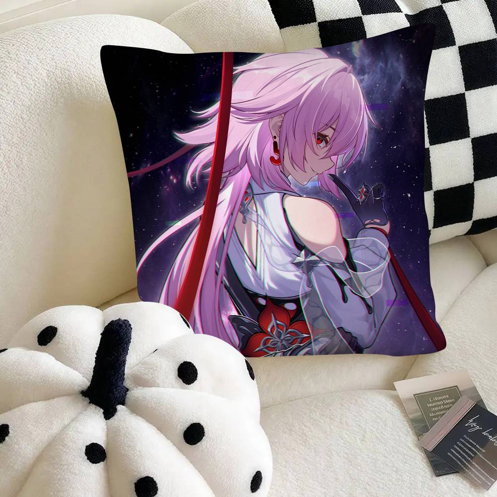 Evernight Hot Game Honkai Star Rail Pillow Case Square Pillow Bedroom Sofa Leisure Comfort Cushion Car Home Decoration
