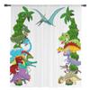 Grove Dinosaure Arbre de Coco Rideaux Modernes en Voile pour Salon Chambre Maison Cuisine Fenêtre Rideaux Transparents