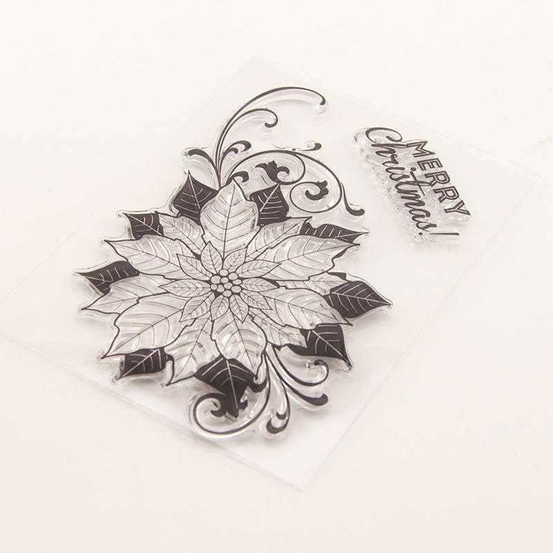 Transparente transparente Silikon-Stempel mit Blätterzweig, für Siegel, DIY, Scrapbooking, Fotoalbum, Dekor, Kunst, Gartenpflanze