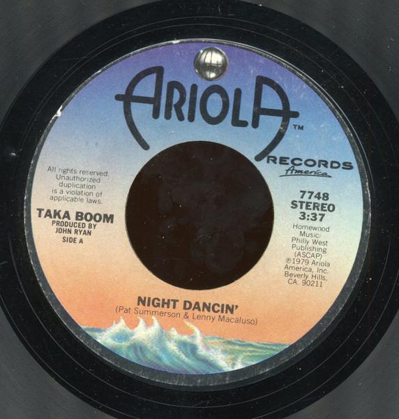 

7inch Record TAKA BOOM - Night Dancin 7748 Ariola Records 1979 Canada Soul/Funk Used