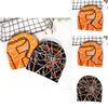 Gothische Spinnennetz-Strickmütze mit Wärme für Streetwear-Fans