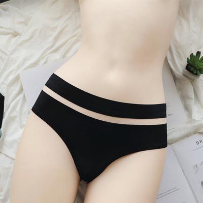 Mutandine da Donna Sexy con Taglio Spazzolato e Intaglio, Intimo da Donna in Rete Senza Cuciture a Vita Media