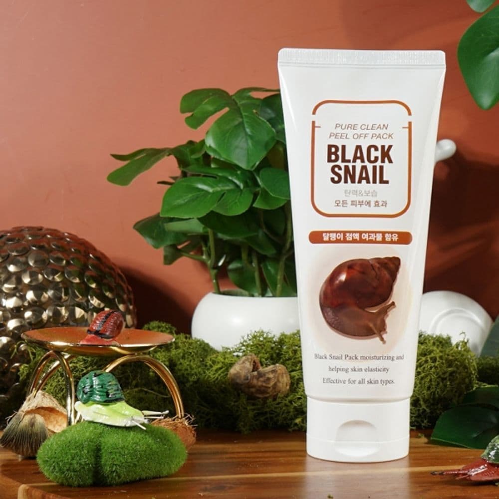 

180ml snail, moisturizing peel-off pack for clear skin and clear waste in pores