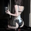 Sexy Lingerie Cute Sweet Beautiful Woman Maid Cosplay Halter Perspective Uniform Maid Qqny Abstinence