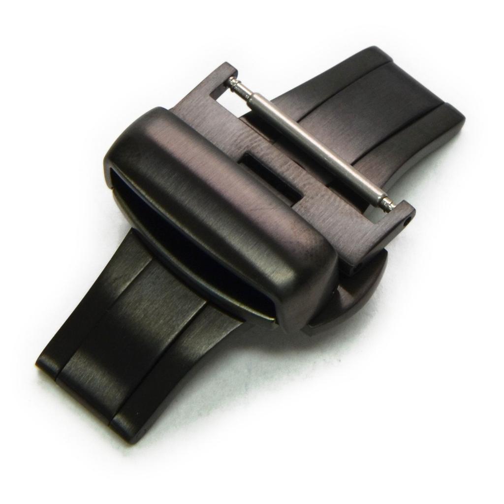 [CASSIS] Cassis Watch Strap D-Buckle PBF D-BUCKLE Satin 18mm Black with Replacement Tool CABKS018