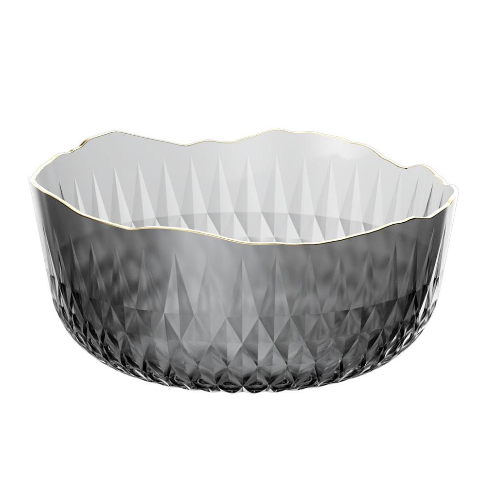 Nordic Style Gold-Rimmed Salad and Dessert Bowl Set