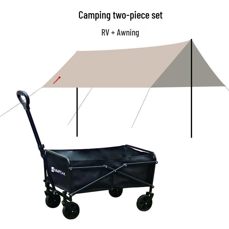 DASPAN NMPEAK Outdoor Camping Canopy & Cart 2-Piece Combo Set