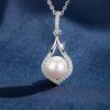 Women's Synthetic Shell Pearl Clavicle Necklace - Elegant Mother's Day Gift for Elders