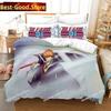 3D Anime Bleach Kurosaki Ichigo Bedding Set Printed single Comforter Quilt Duvet Cover Pillow Case 3 Pieces Sets Kids Adult Size